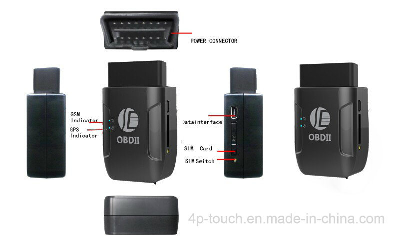 EASH安装车辆/摩托车的OBDII GPS跟踪器（T206）