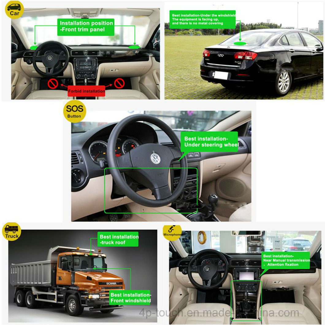 具有SOS闹钟和ACC功能的摩托车/车辆GPS跟踪器（T110）